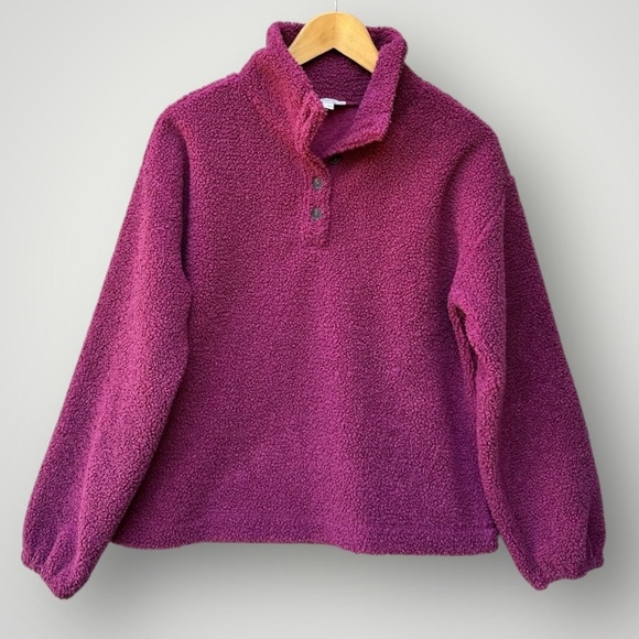 🎉5 for $40🎉 Loft Sherpa Fleece Sweater Pullover Women Size S - Picture 1 of 8